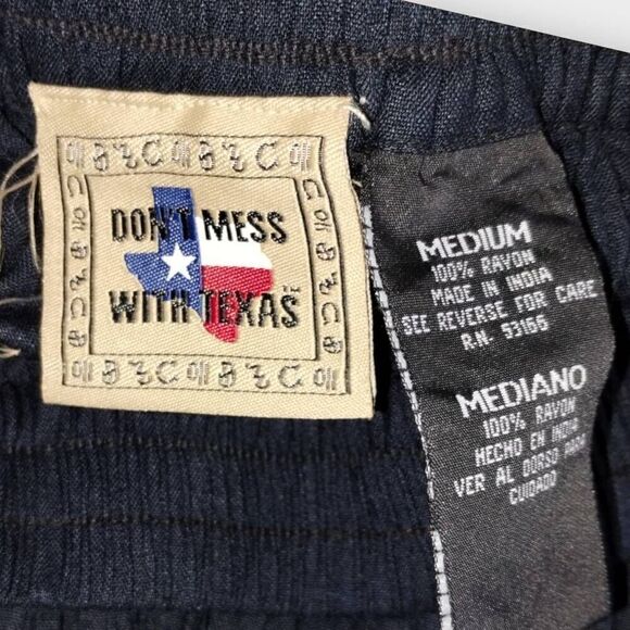 Vtg 90s Womens‎ Maxi Sz Medium Texas Black Skirt Pleats Silver Western Hippie - Picture 4 of 9